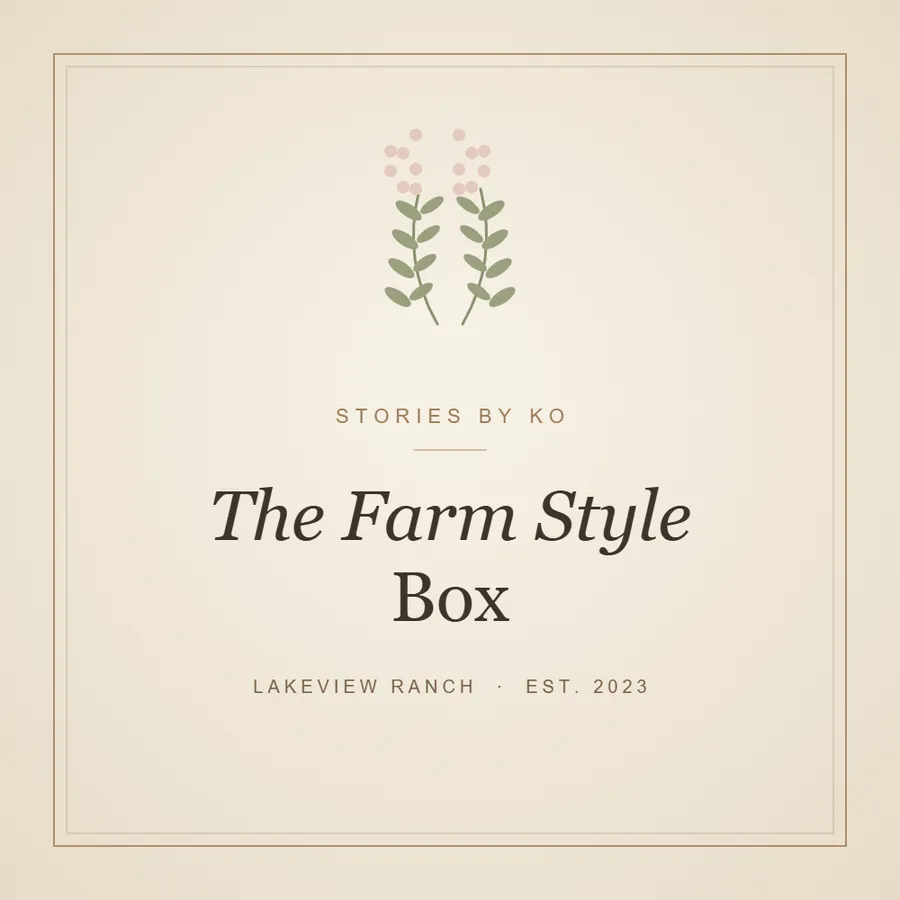 The Farm Style Box coffee table vignette